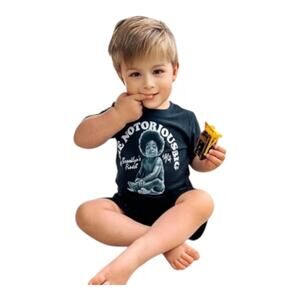 Biggie Smalls 12 Months unisex black short sleeve graphic tee THE notorious BIG